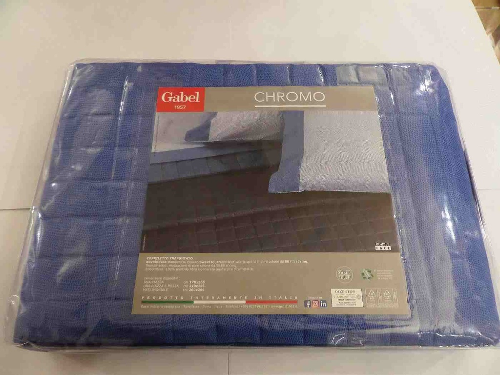 Gabel copriletto trap Chromo 1 piazza blu