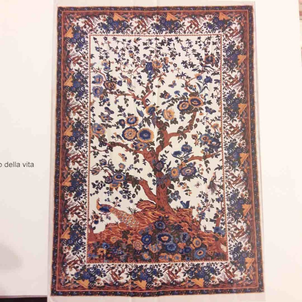 Telo arredo India Albero ocra 2 misure 