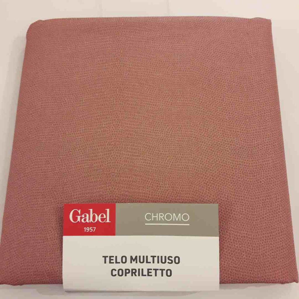 Gabel copriletto Chromo 180x270 cotone rosa