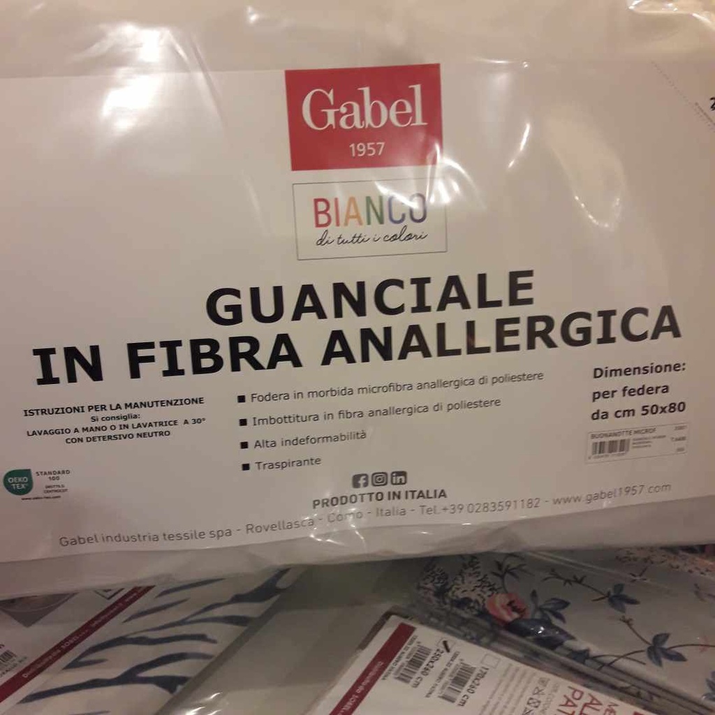 Gabel guanciale in fibra anallergica 50x80