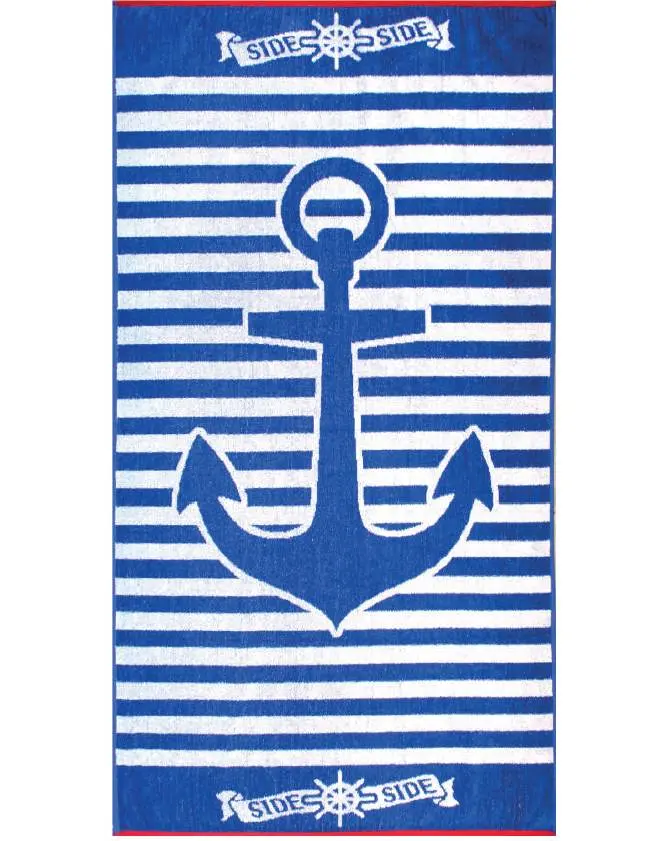 Telo mare jacquard Via Roma Marine 85x160  