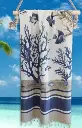 Telo mare Fouta Coralli blu