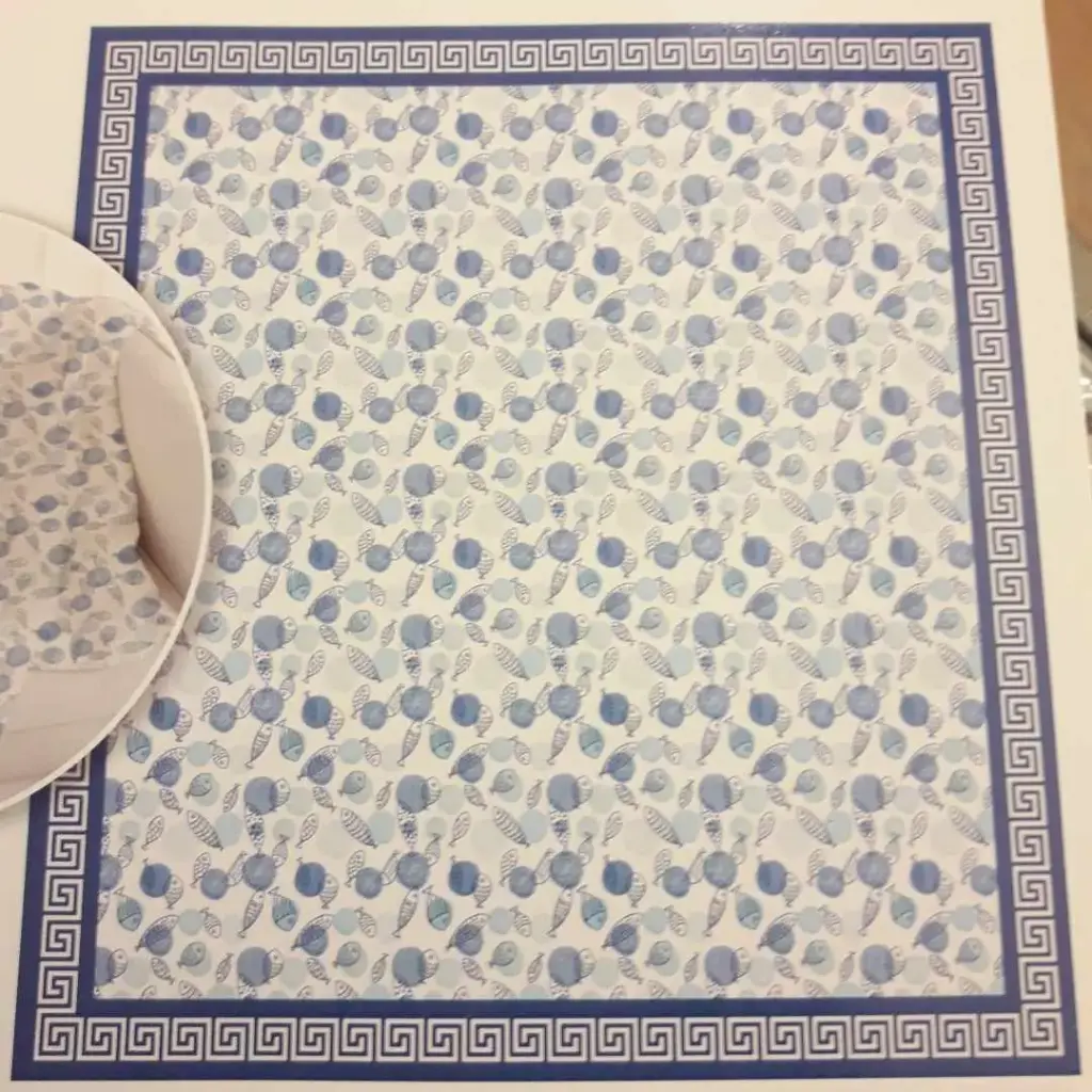 Telo arredo India Mare blu 2 misure 