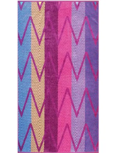 [GC-telom-101] Telo mare jacquard Via Roma Chevron 85x160