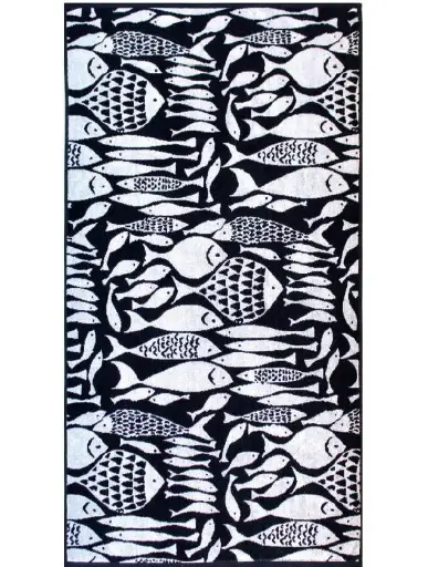 [GC-telom-102] Telo mare jacquard Via Roma Optical 85x160 