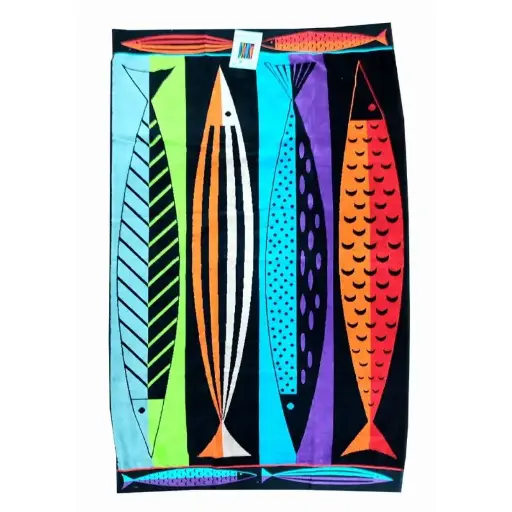 [312-fish] Telo mare Jacquard fish