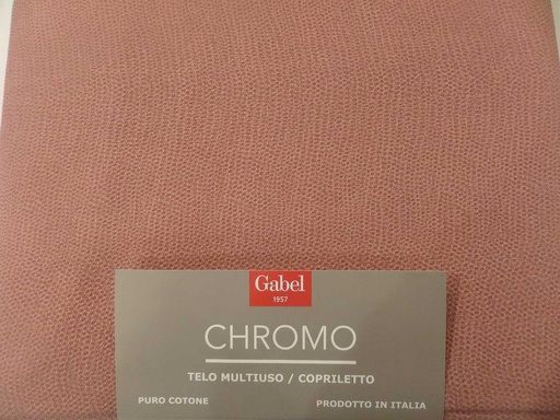 [13463-cplM-119] Gabel copriletto Chromo 260x270 in cotone c. rosa